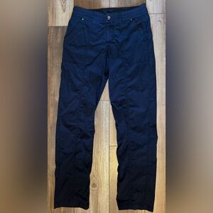 Title Nine Womens Big B Ripstop Mid Rise Hiking Trail Pants Navy Blue Size 4